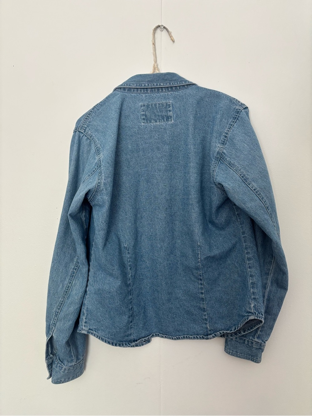 Andrew & Co Light Blue Denim Shirt Jacket - Picture 6 of 6